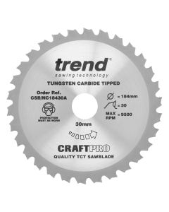 CSB/NC18430A - Blade TC 184 x 30 teeth x 30 nail cutting