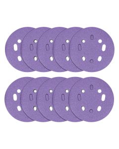 AB/125/240A - Aluminium Oxide Random Orbital Sanding Disc 240 Grit 125mm 10pc