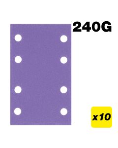 AB/133/240A - 80 x 133mm 240G Sanding Pad, 10 Pack