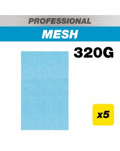 AB/133/320P - 80 x 133mm 320G Pro Mesh Sanding Pad, 5 Pack