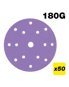 AB/150/180A/B - 150mm 180G Random Orbital Sanding Disc, 50 Pack
