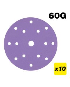 AB/150/60Z - 150mm 60G Random Orbital Sanding Disc, 10 Pack