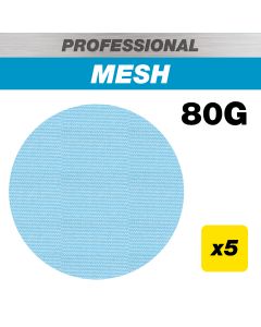 AB/150/80P - 150mm 80G Pro Mesh Random Orbital Sanding Disc, 5 Pack