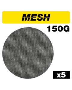 AB/225/150M - Mesh Random Orbital Sanding Disc 5pc 225mm 150 grit