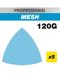 AB/OSC/120P - 93 x 93mm 120G Pro Mesh Delta Sanding Pad, 5 Pack