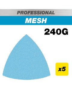 AB/OSC/240P - 93 x 93mm 240G Pro Mesh Delta Sanding Pad, 5 Pack