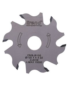 CR/BJB100 - CraftPro Biscuit blade 100mm diameter x 6T x  22mm