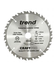 CSB/16024A - Craft saw blade 160mm x 24 teeth x 20mm