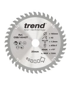 CSB/16042T - Trend Wood Cordless Circular Saw Blade 160mm x 20mm x 42T