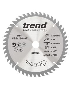 CSB/18448T - Trend Wood Cordless Circular Saw Blade 184mm x 20mm x 48T