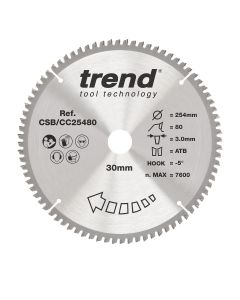CSB/CC25480 - Trend Wood Mitre Saw Blade 254mm x 30mm x 80T