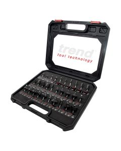 SET/SS31X1/4TC - Trend 30 piece 1/4in shank TCT Router Cutter Set - Affordable, comprehensive range of popular and useful profiles.