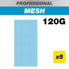 AB/HLF/120P - 115 x 230mm 120G Pro Mesh Half Sheet Sanding Pad, 5 Pack