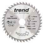 CSB/18440A - Trend Wood Circular Saw Blade 184mm x 30mm x 40T