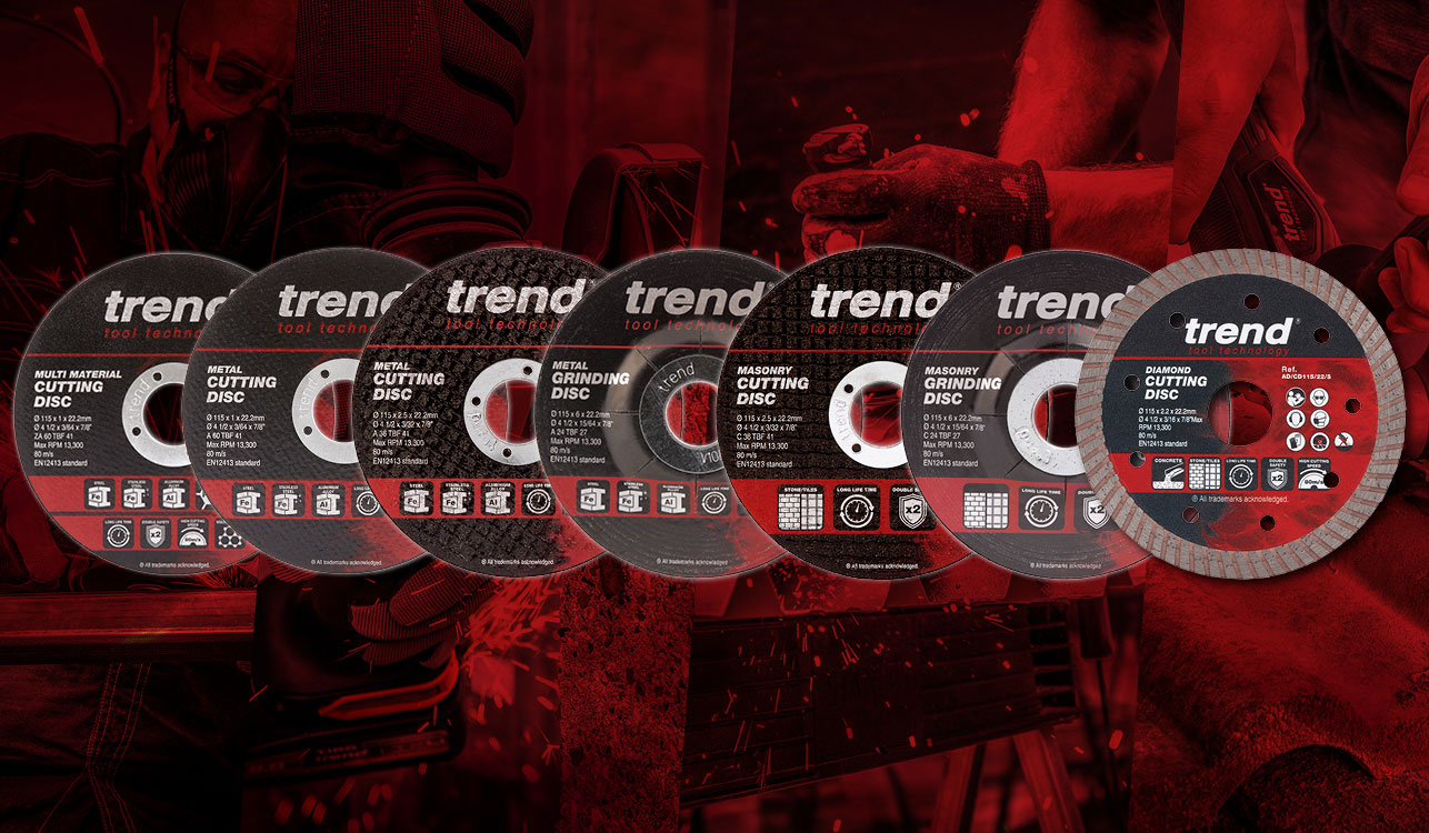 Trend's NEW Abrasive Cutting & Grinding Discs