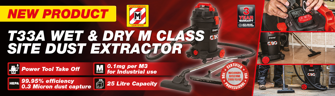 T33 Wet & Dry M Class Site Dust Extractor T33 Wet & Dry M Class Site Dust Extractor